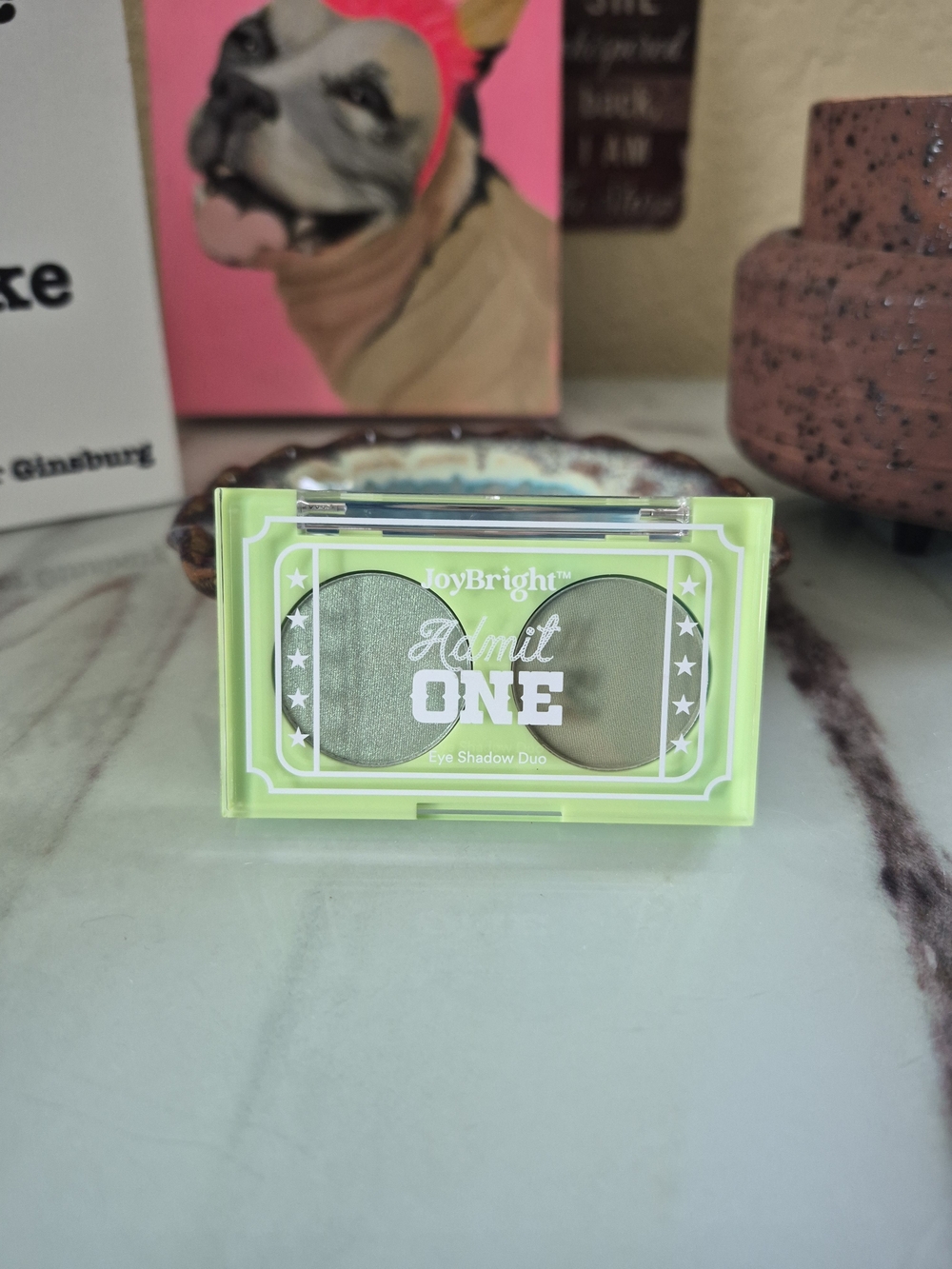 JoyBright Admit One Green Eyeshadow Duo
